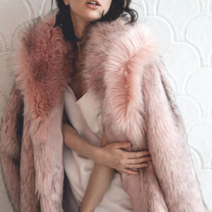 Faux Fur Plush Warm Open Front Coat