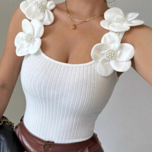 Floral Applique Knit Top